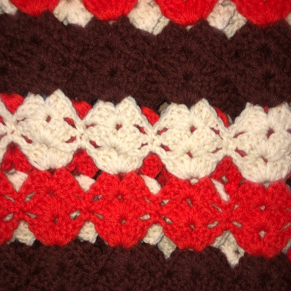 Vintage Crocheted Afghan - Picture 2 of 4